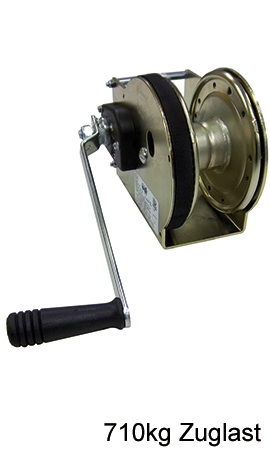 Self-braking lifting and traction cable winches