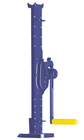 Maschinenheber | Zahnstangenheber - extra tiefe Klaue nach DIN 7355 mit